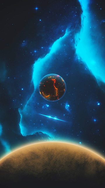 IN Space iPhone Wallpaper