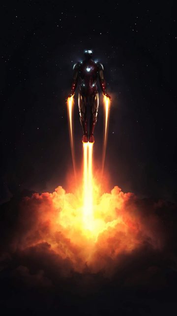 Iron Man Take Flight iPhone Wallpaper