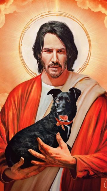 John Wick Dog God iPhone Wallpaper