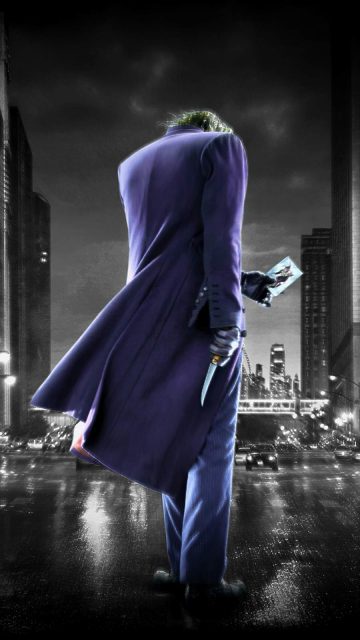 Joker Dark Walk iPhone Wallpaper