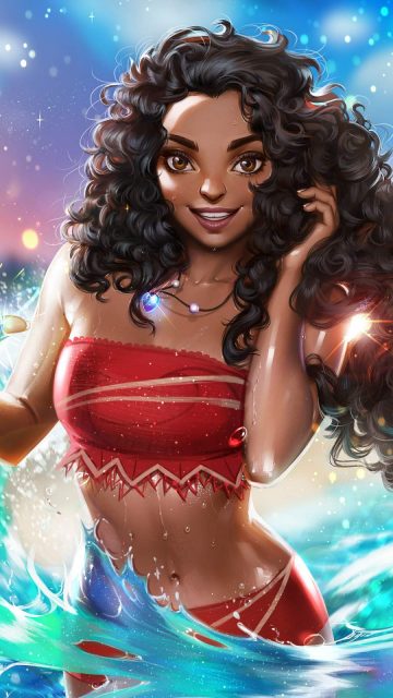 Moana Fanart iPhone Wallpaper