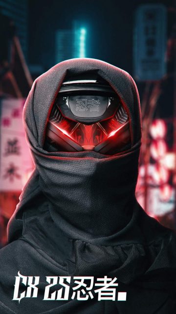 Scifi Ninja iPhone Wallpaper