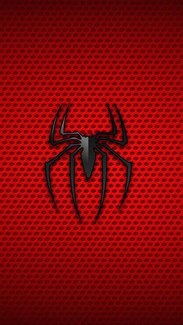 Spiderman Logo Background iPhone Wallpaper