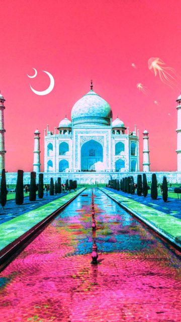 Taj Mahal Love iPhone Wallpaper