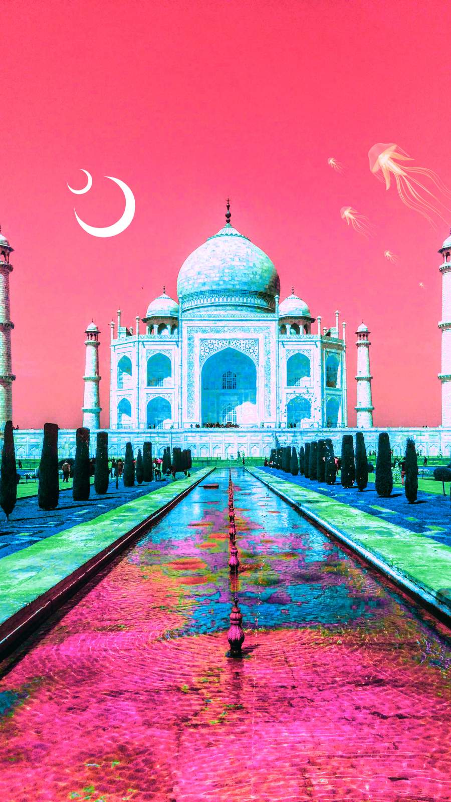 Taj Mahal Full Moon Night Stock Photos  Free  RoyaltyFree Stock Photos  from Dreamstime