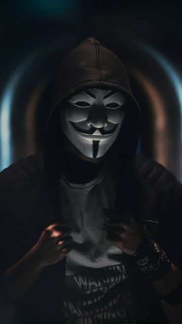 Anonymous Vendetta Mask iPhone Wallpaper