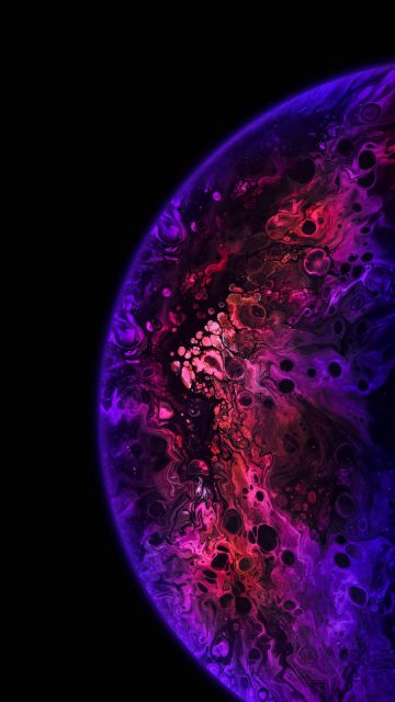 Colorful Sphere Planet iPhone Wallpaper