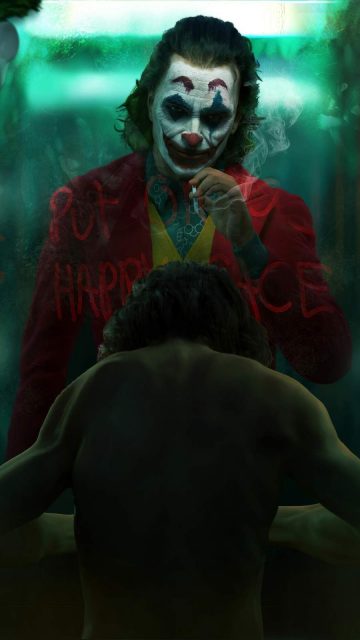 Joker vs Arthur iPhone Wallpaper