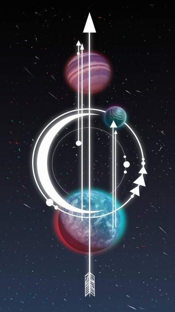 Planets Art iPhone Wallpaper