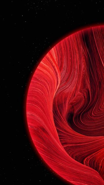 Red Sphere iPhone Wallpaper