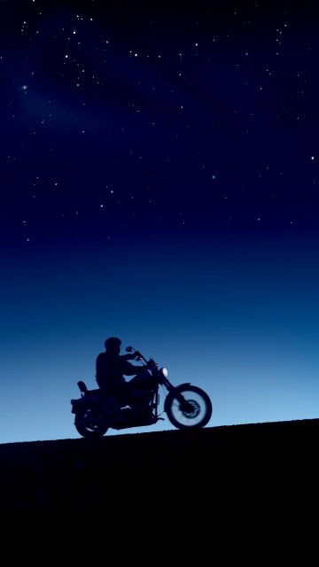 Silhouette Motorcycle iPhone Wallpaper