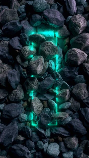 Stone Neon iPhone Wallpaper