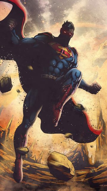 Superman Art iPhone Wallpaper