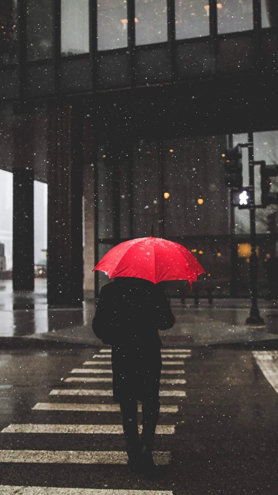 Umbrella Rain iPhone Wallpaper