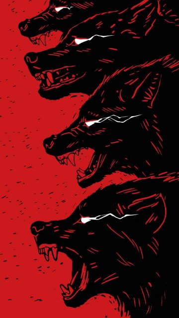 Wolf Artwork iPhone Wallpaper