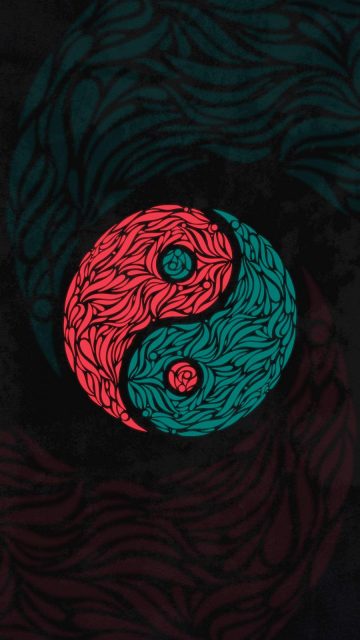 Yin and Yang iPhone Wallpaper