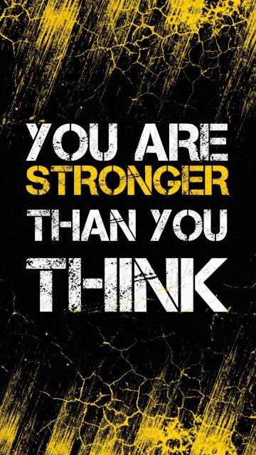 You are Stronger iPhone Wallpaper