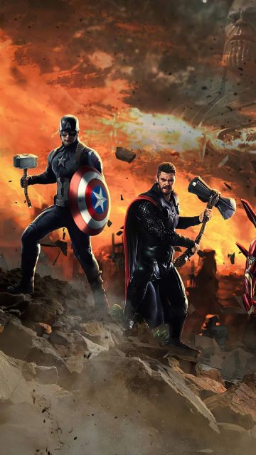 Avengers Endgame Captain and Thor