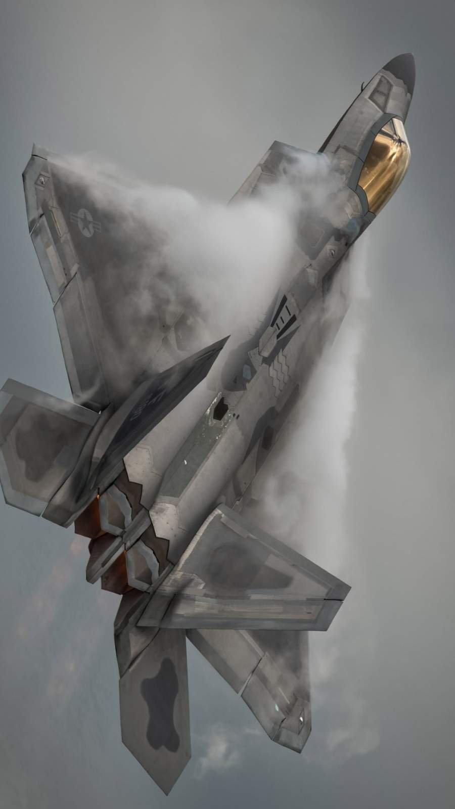 Premium Photo  Captivating wallpaper showcasing a stunningly detailed  alien f22 raptor in flight against a beautiful full color spectrum  background