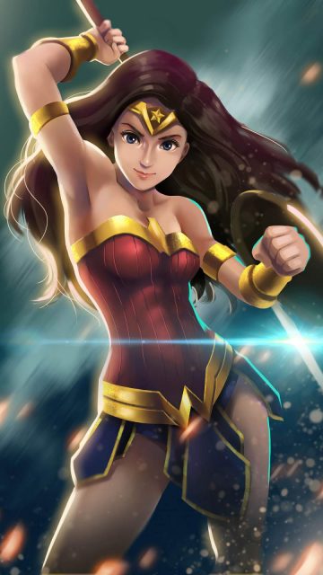 Wonder Woman Cute Girl Artwork