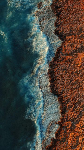 Beach Aerial View Wallpaper