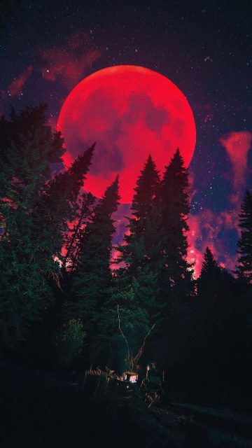 Blood Red Moon Night