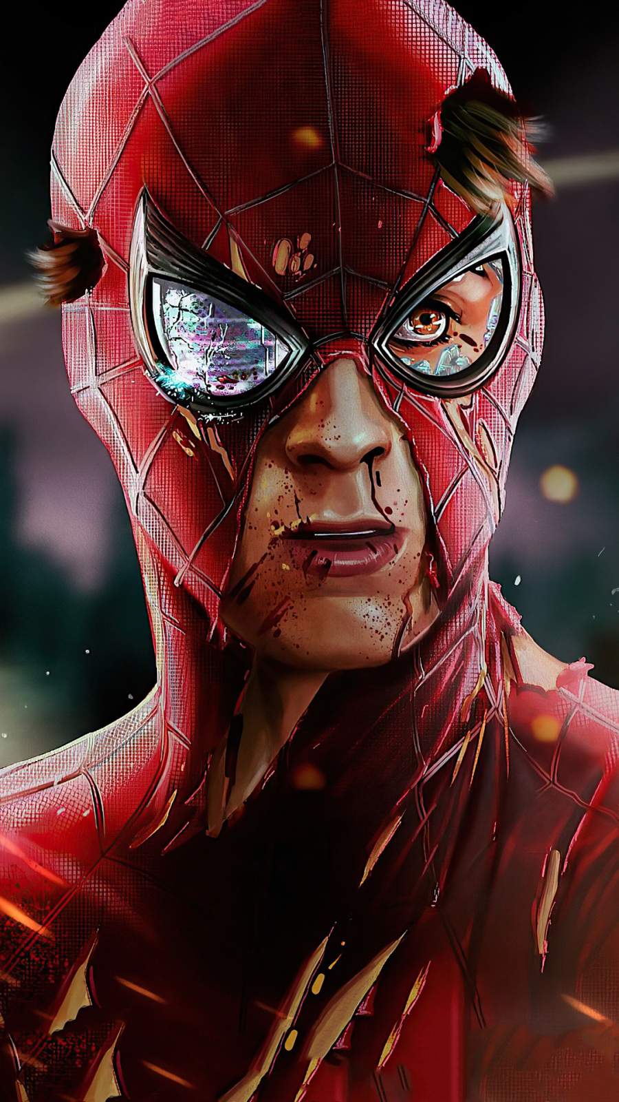 Damaged Spider Man - IPhone Wallpapers : iPhone Wallpapers
