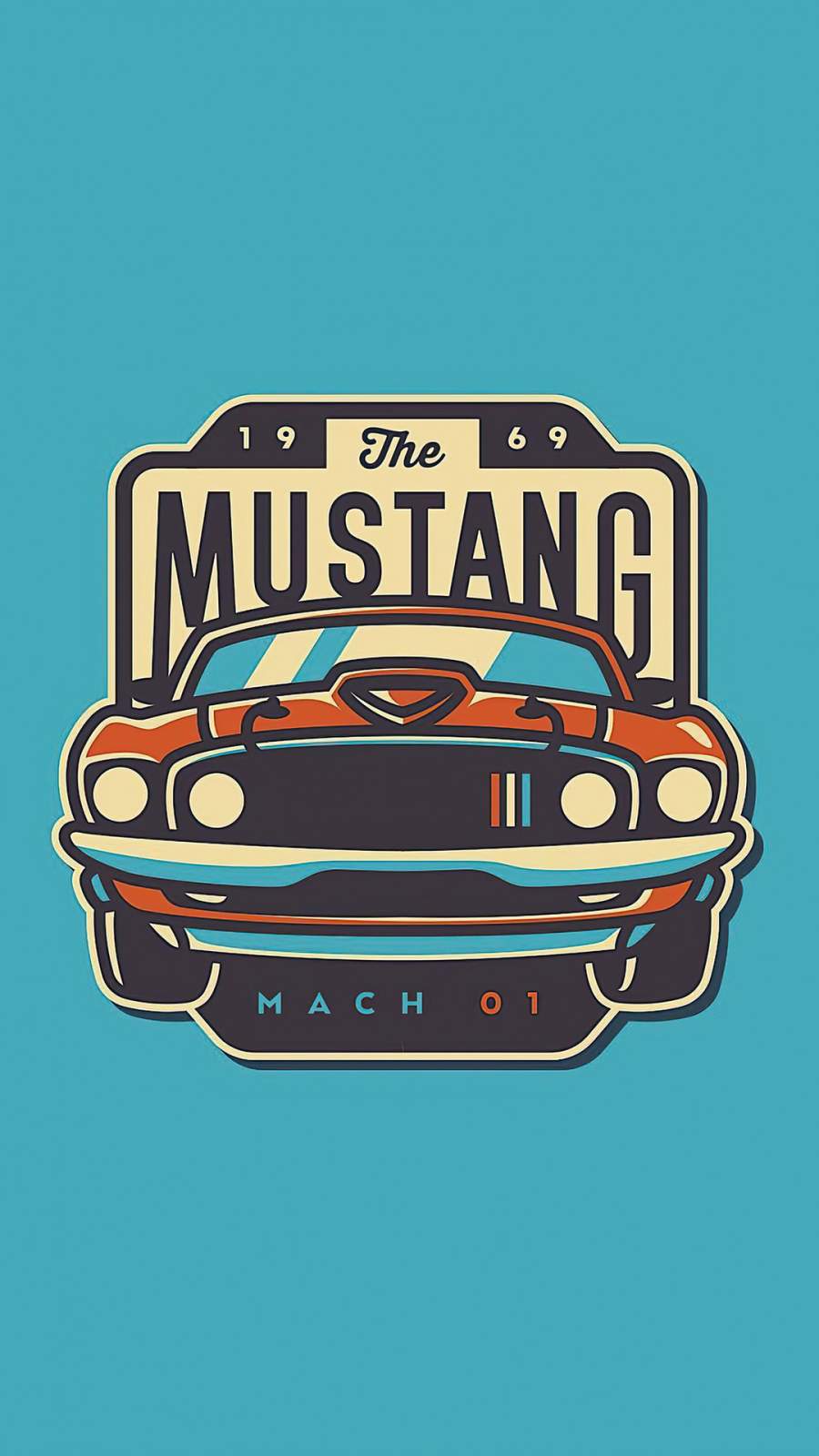 Ford Mustang Minimal - IPhone Wallpapers : iPhone Wallpapers