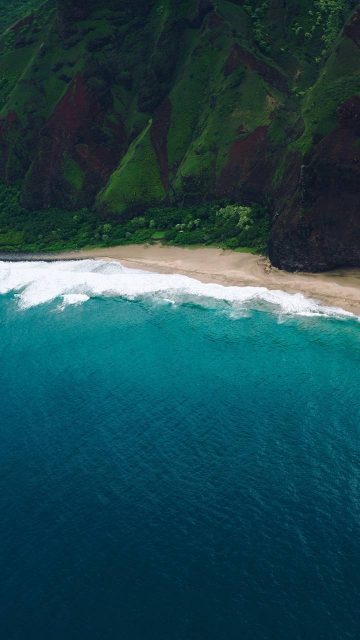 Hawaii Beach Aerial View