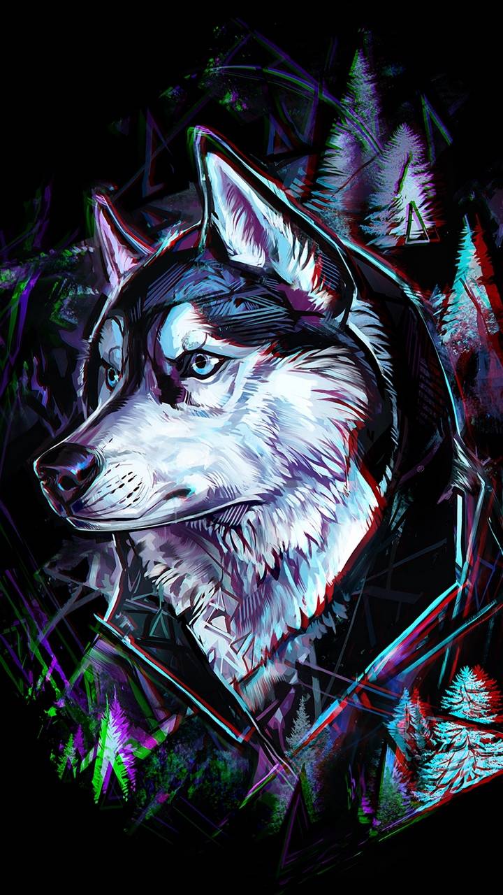 Husky Dog Art Iphone Wallpapers Iphone Wallpapers