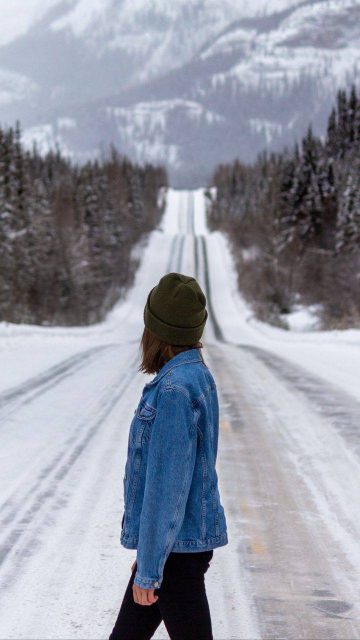 Ice Road and Girl