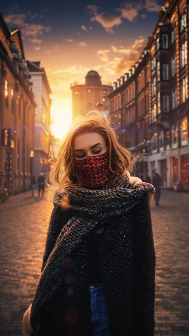 Masked Girl Wallpaper