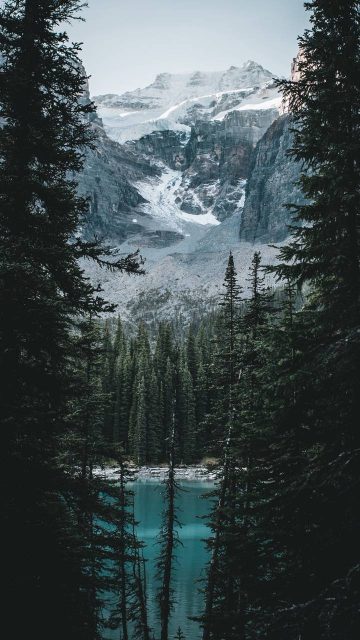 Nature Snow Mountains Blue Lake