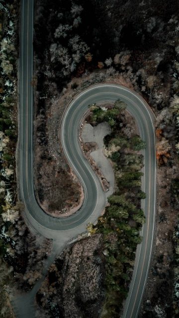 Twisted Road Aerial View