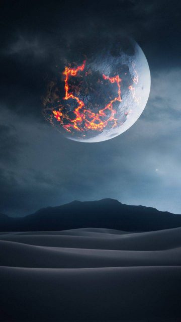 Volcanic Moon