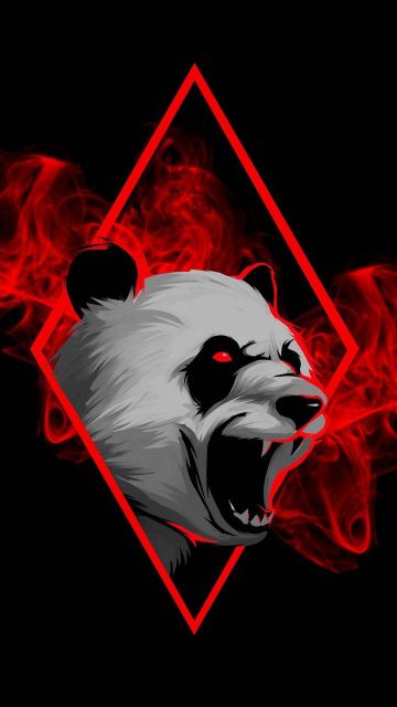 Angry Panda Wallpaper