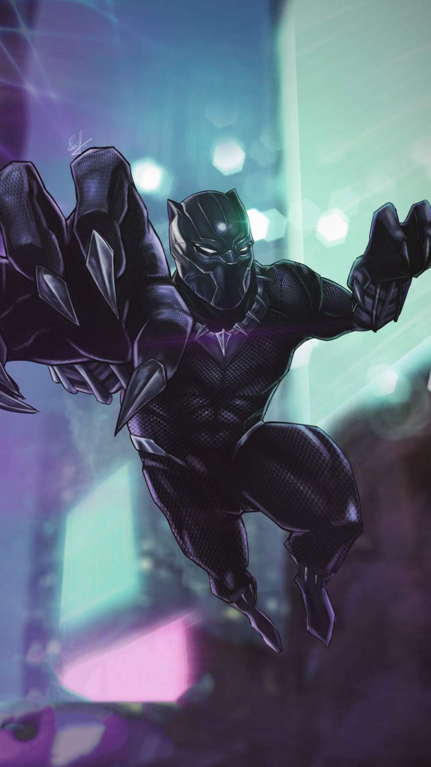 Black Panther 4K Art iPhone Wallpaper - iPhone Wallpapers