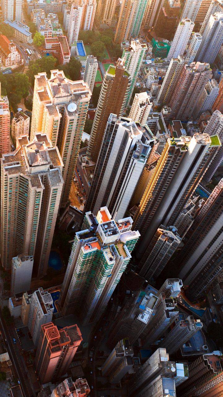 City Buildings iPhone Wallpaper
