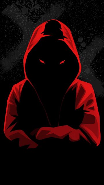 Dark Hoodie Person iPhone Wallpaper