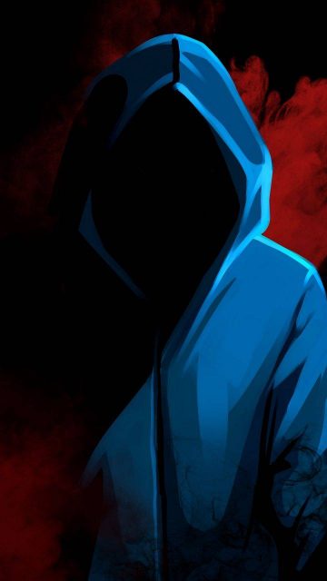 Dark Hoodie iPhone Wallpaper