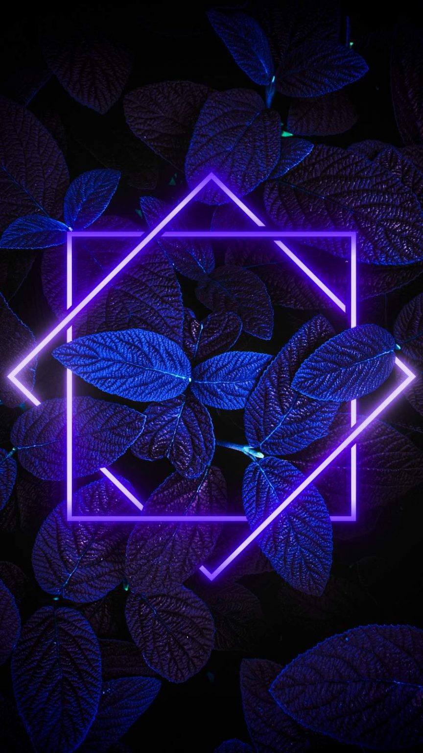 Dark Nature Neon Light iPhone Wallpaper - iPhone Wallpapers