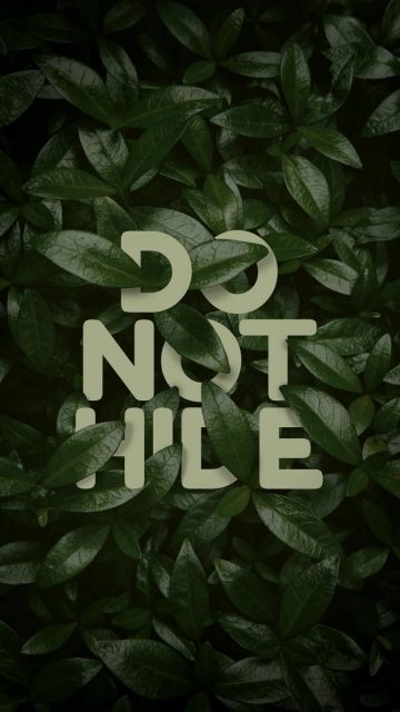 Do Not Hide iPhone Wallpaper