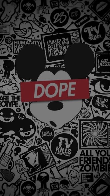 Dope Mickey Mouse iPhone Wallpaper