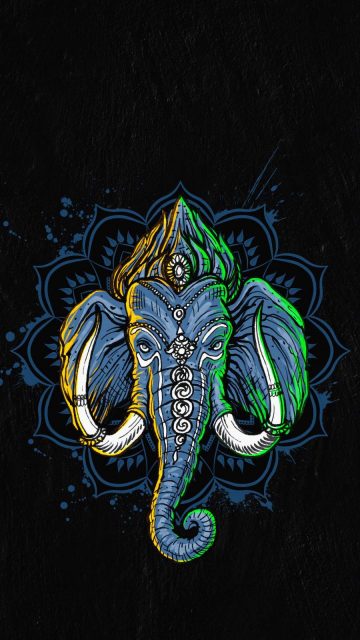 Ganpati HD iPhone Wallpaper