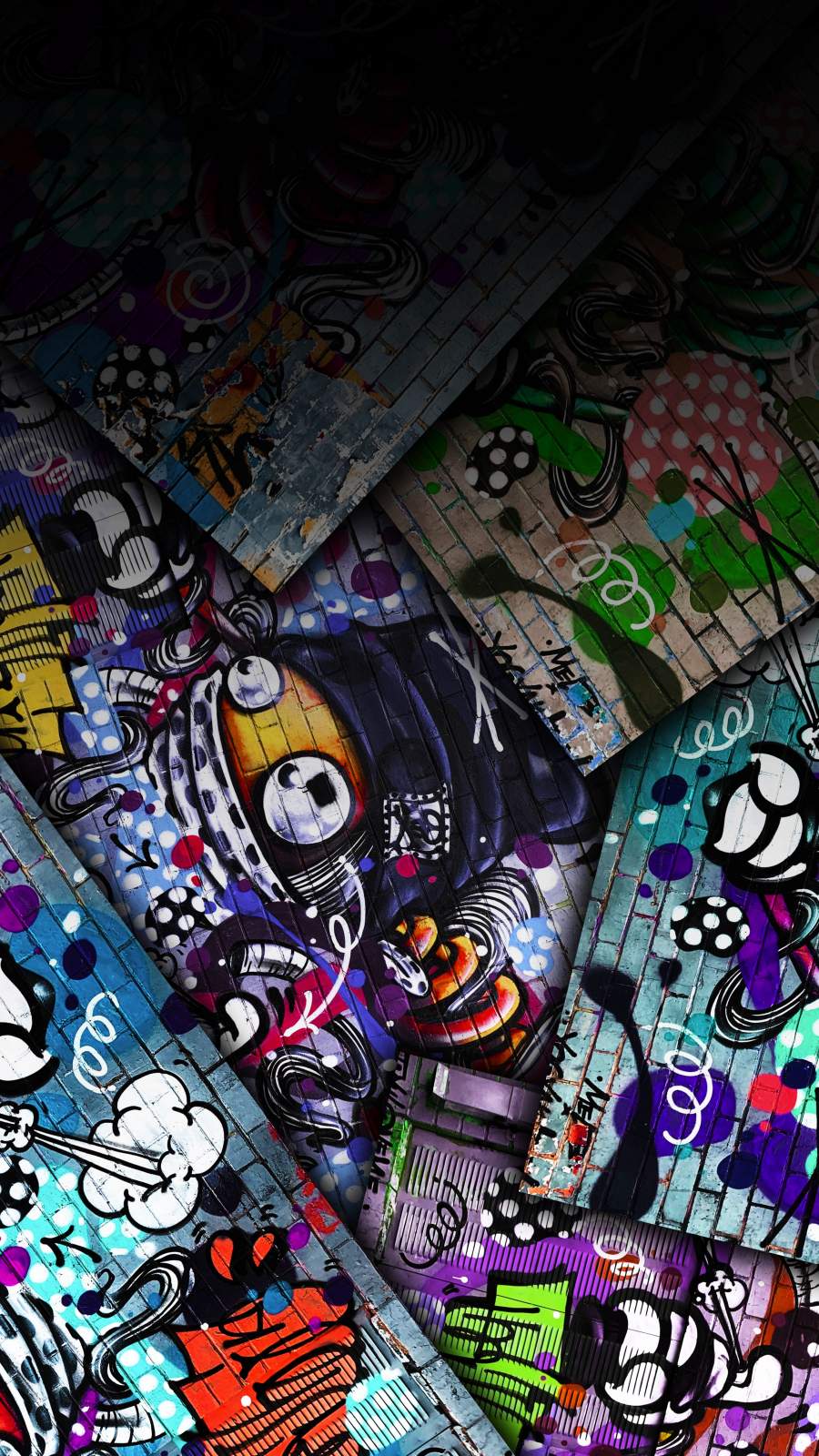 Premium Vector  Graffiti music dj photographer vector art pattern  colorfull texture abstract