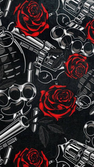 Guns and Roses iPhone Wallpaper