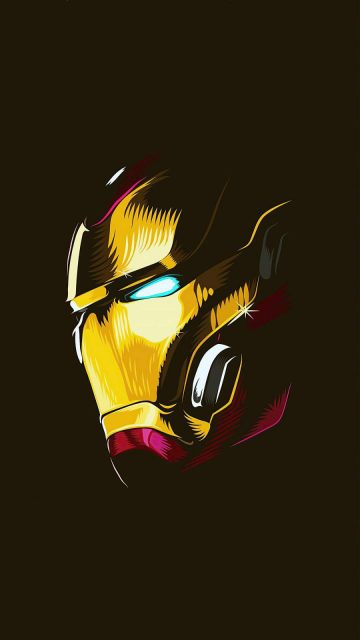 Iron Man Mask 4k iPhone Wallpaper
