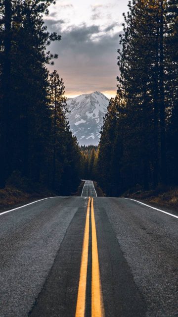 Morning Road Wallpaper