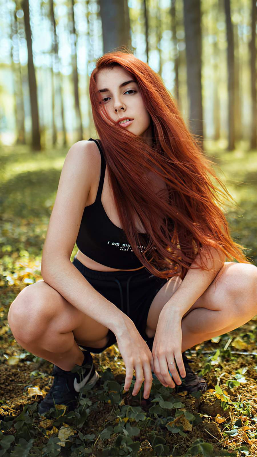 Redhead Girl In Forest IPhone Wallpapers IPhone Wallpapers
