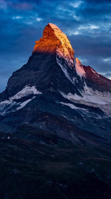 Sunrise Over Alps Mountains iPhone Wallpaper